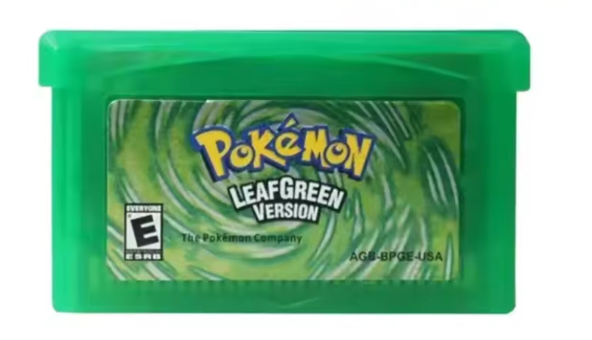 Pokemon Leaf Green Version Cartridge for Game Boy Advance (GBA)  Tested & Saves