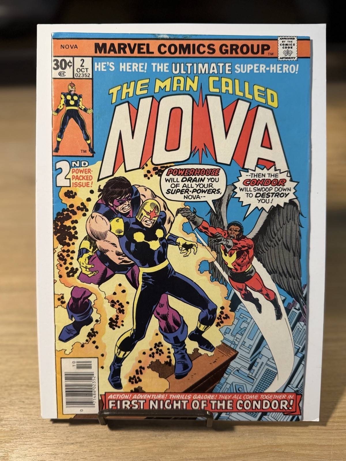 The Man Called Nova #2 Marvel 1st Appearance Of Powerhouse & Condor 1976