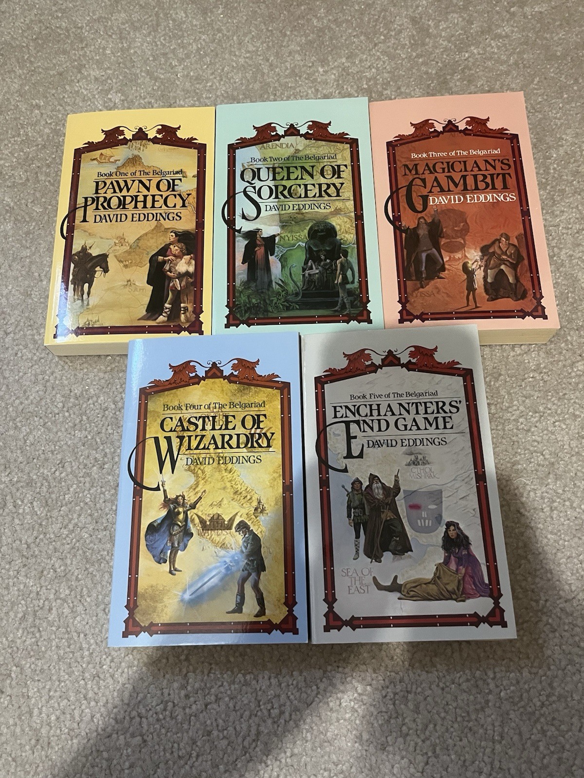 David Eddings 5 Books Complete Belgariad Series Classic Fantasy Paperback Novel David Eddings 5 Books Complete Belgariad Series Classic Fantasy Paperback Novel