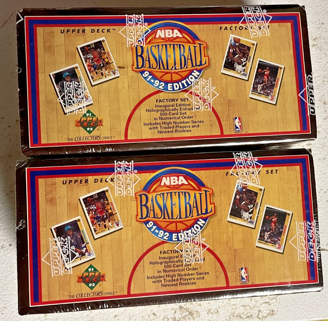 2X 1991-92 Upper Deck Basketball Factory Sealed Set Lot Michel Jordan🔥Rare