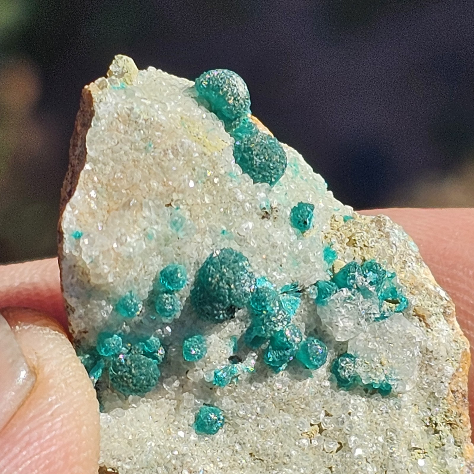 ☆Rare Historic Bright Green Dioptase With Apophyllite Christmas Mine Arizona☆ ☆Rare Historic Bright Green Dioptase With Apophyllite Christmas Mine Arizona☆