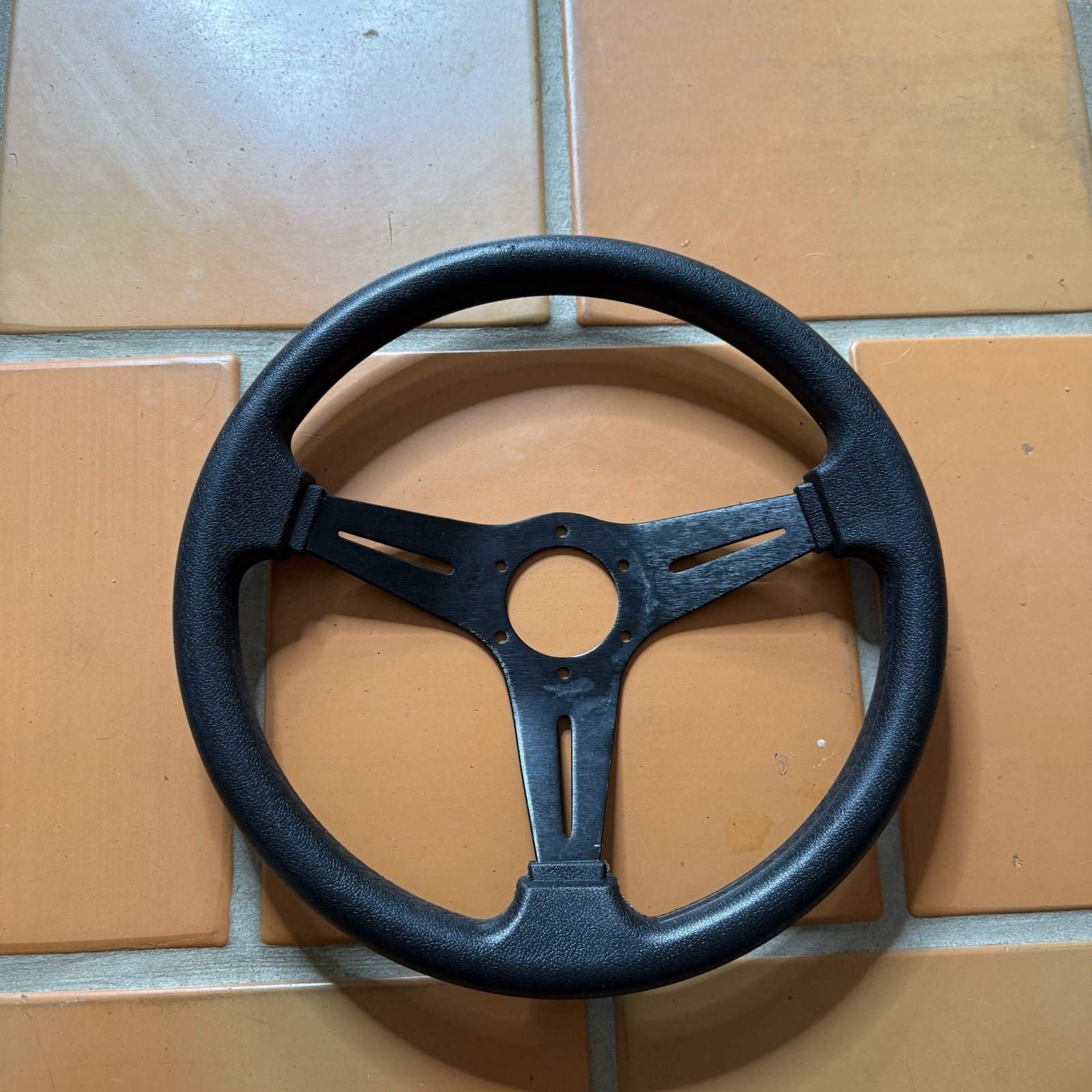 NARDI Torino Steering Wheel Black Finish No Label Or Marking Sold As Is