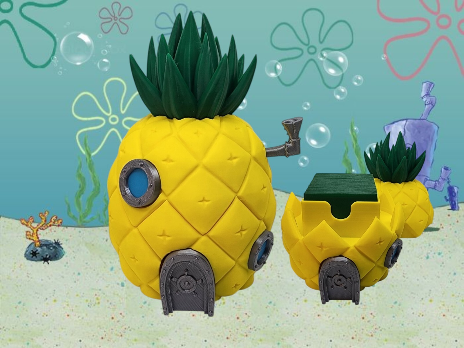 MTG Spongebob Pinapple Deck box for EDH Commander Magic the Gathering 100 card