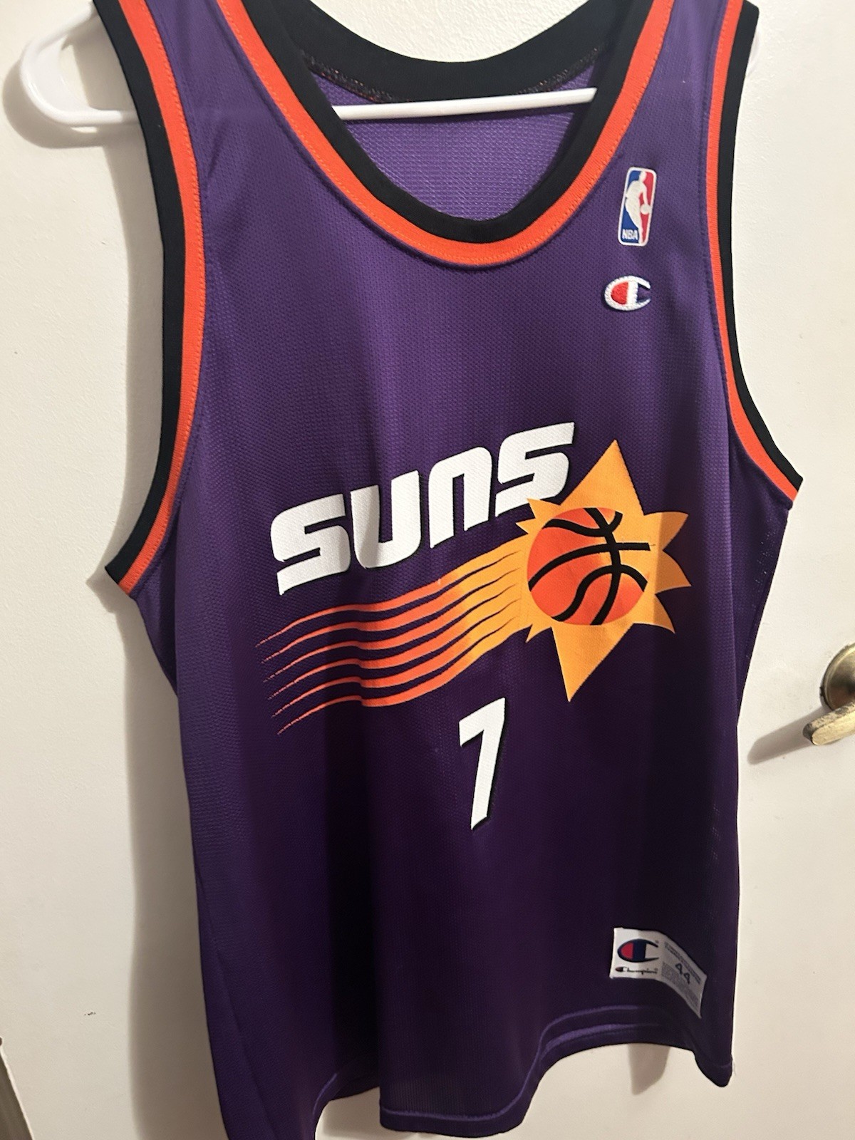 Champion Kevin Johnson Purple Phoenix Suns Replica Jersey Size 44