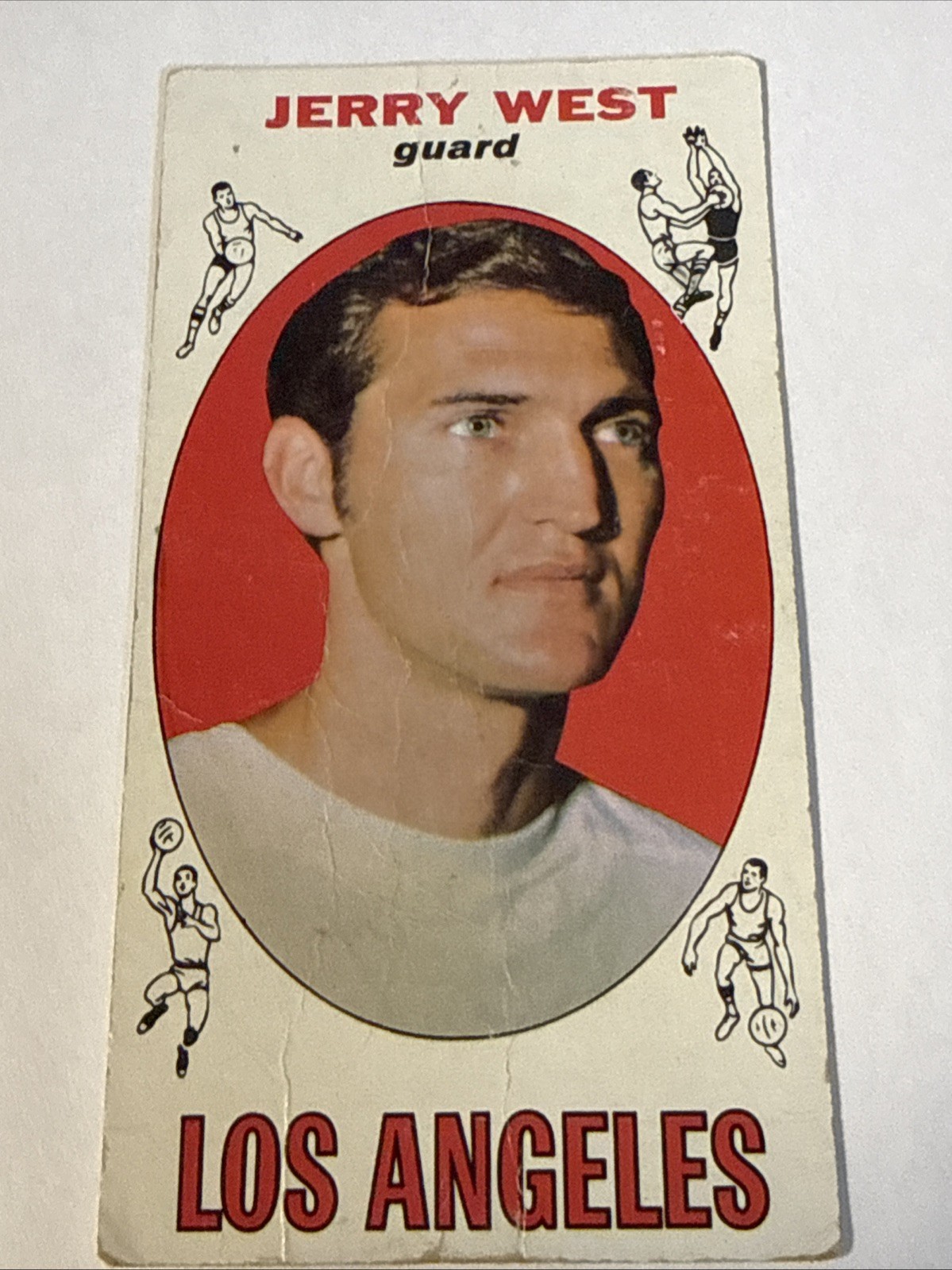 1969-70 Topps Basketball Card #90 Jerry West Vintage Los Angeles Lakers HOF￼