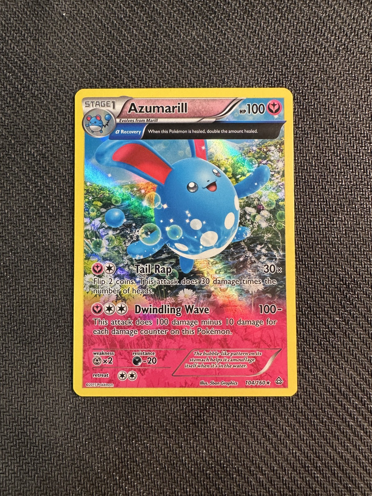 Azumarill 104/160 Pokémon Primal Clash Holo