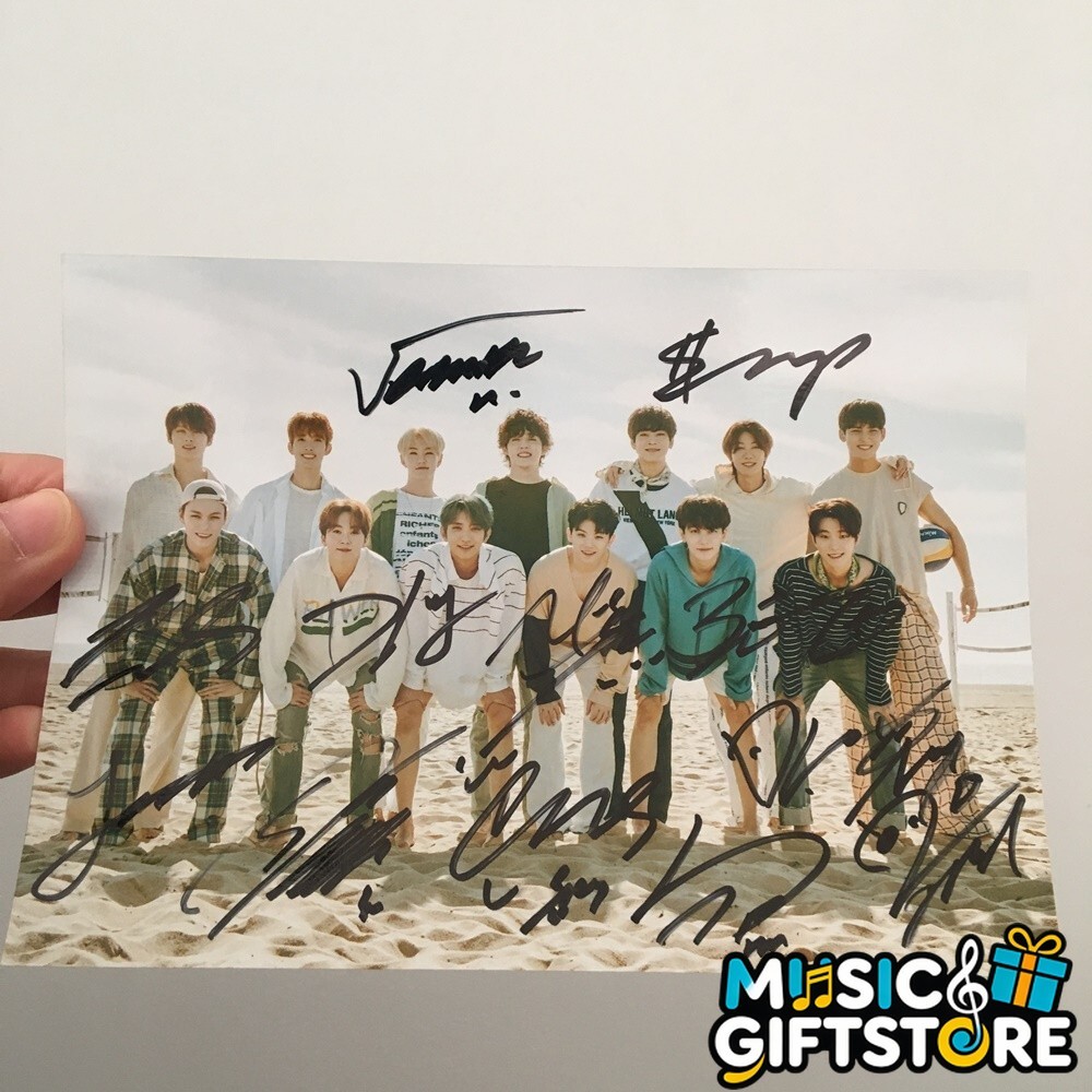 SEVENTEEN AUTOGRAPHED SIGNED PHOTO K-POP ALL MEMBER K-POP COLLECTION 2023 #MUGS