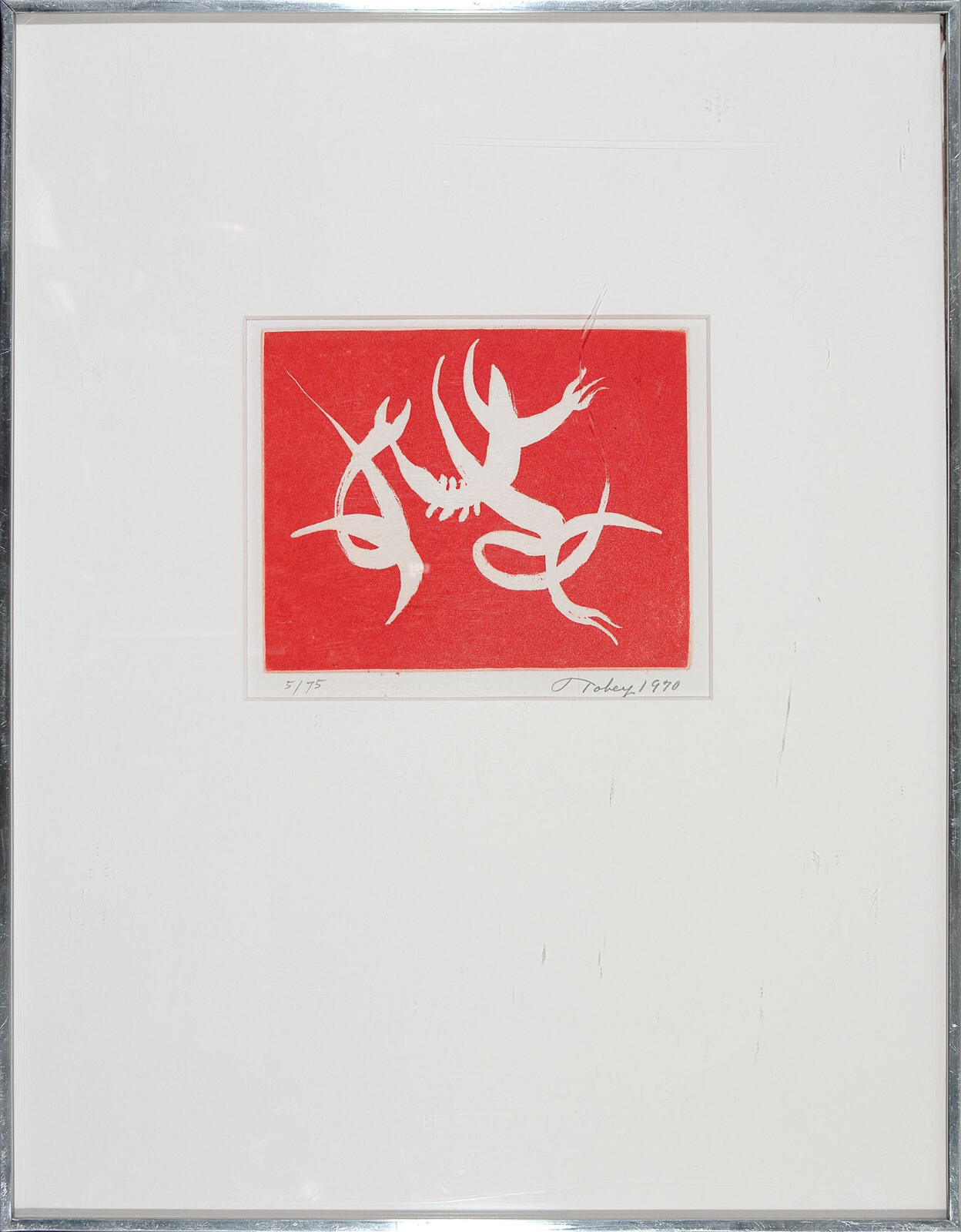 MARK TOBEY Vtg 1970 S&N Ltd Ed Etching FOR IN AND OUT, Six Impromptus O. Khayyam