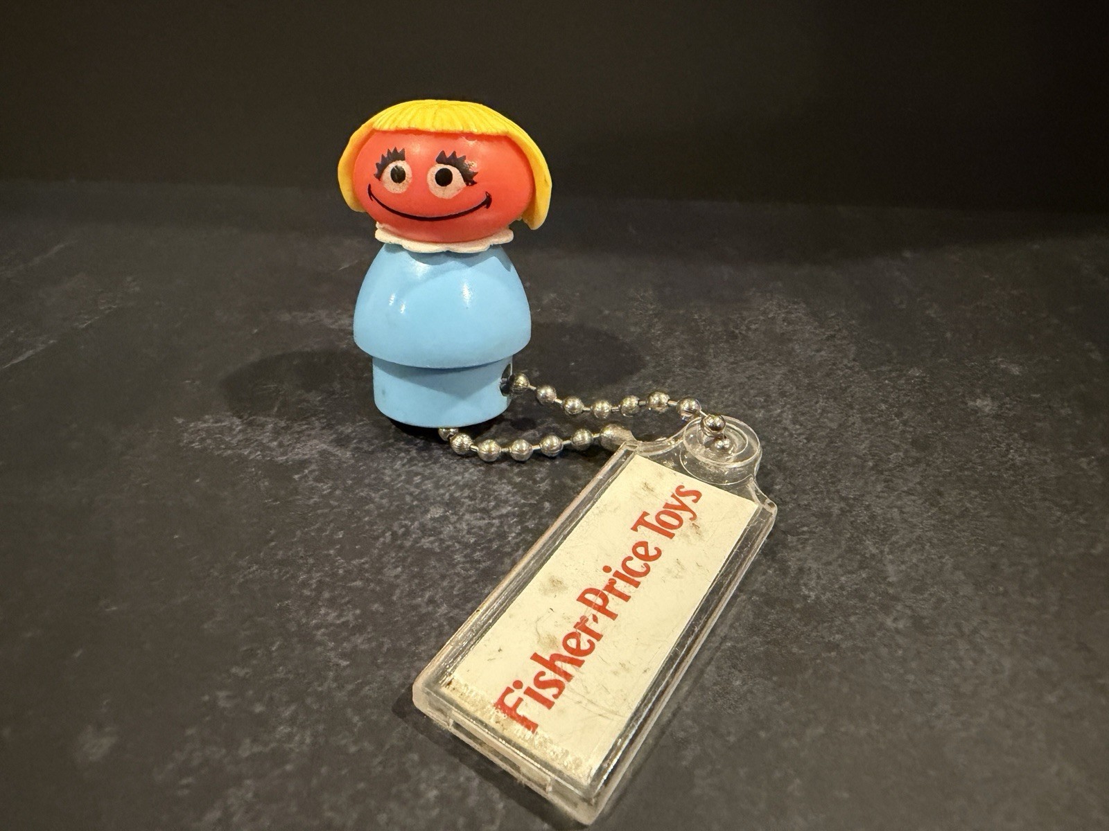 Vintage Original 1970’s Fisher-Price Little People Prairie Dawn Figure Keychain