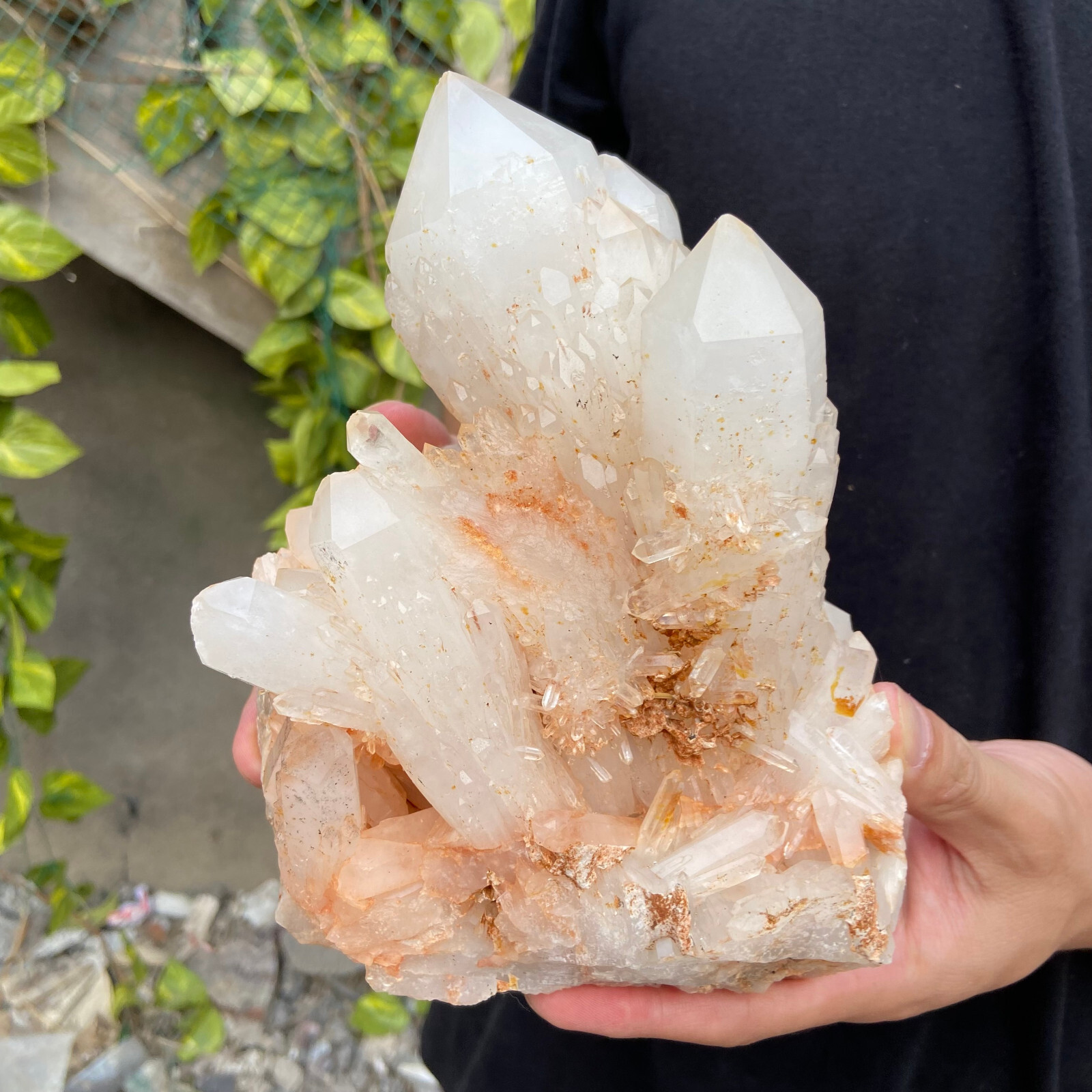 4.8lb Natural Clear White Quartz Crystal Cluster Rough Healing Specimen