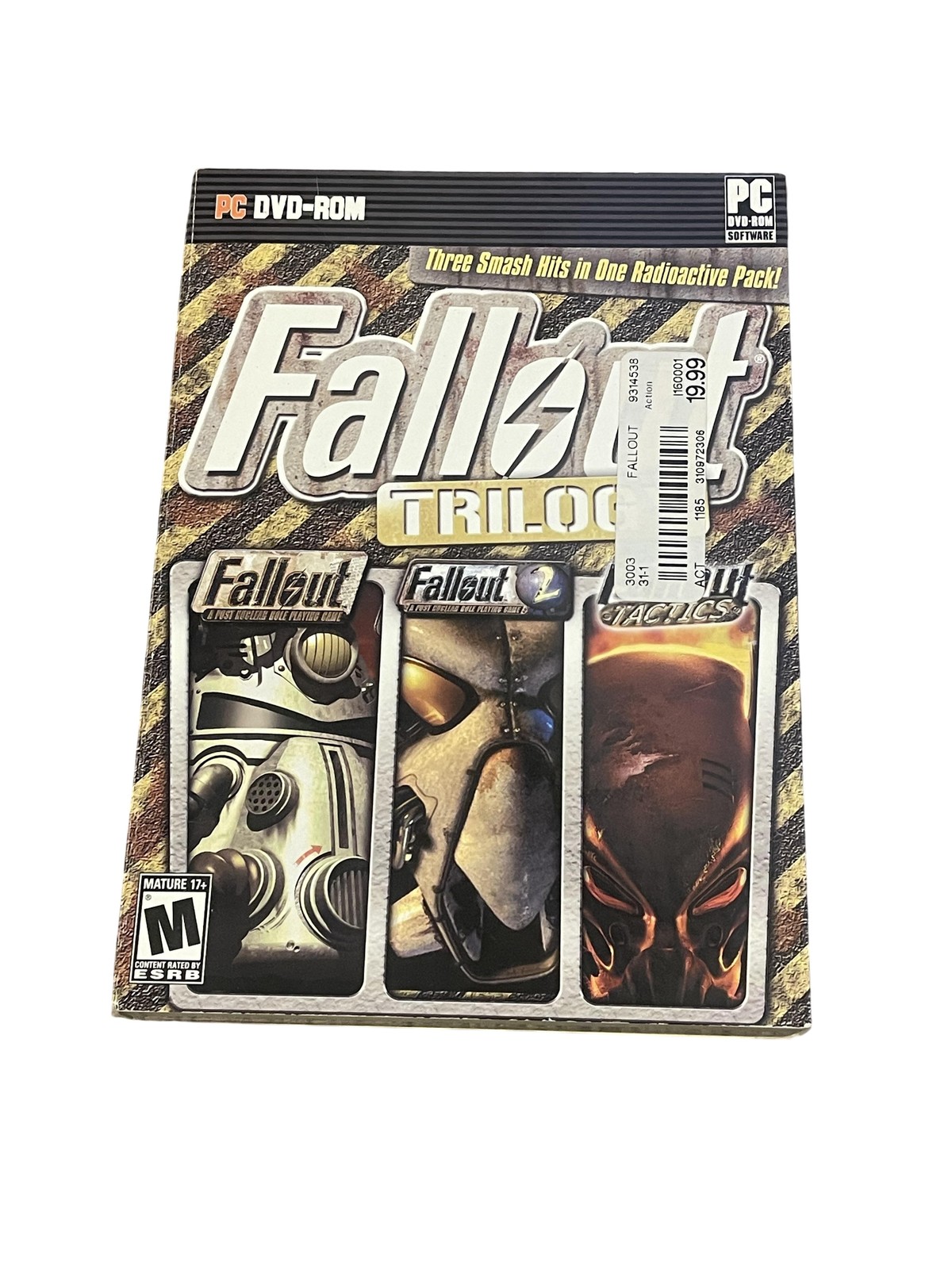 Fallout Trilogy PC DVD-ROM Video Game Complete Interplay RPG Strategy M