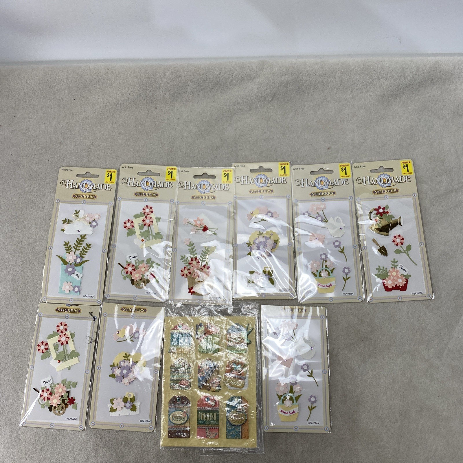 10 Packs Fred’s Dimensional Scrapbooking Stickers Scrapbooking Vintage Assorted 10 Packs Fred’s Dimensional Scrapbooking Stickers Scrapbooking Vintage Assorted