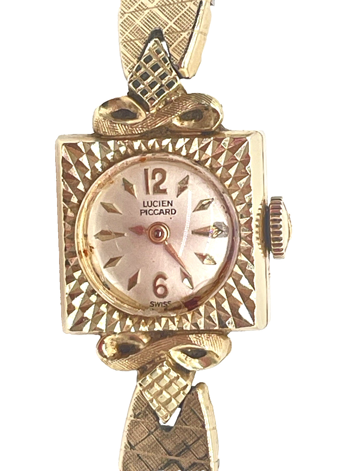 Vintage Lucien Piccard 14K Gold Ladies Watch