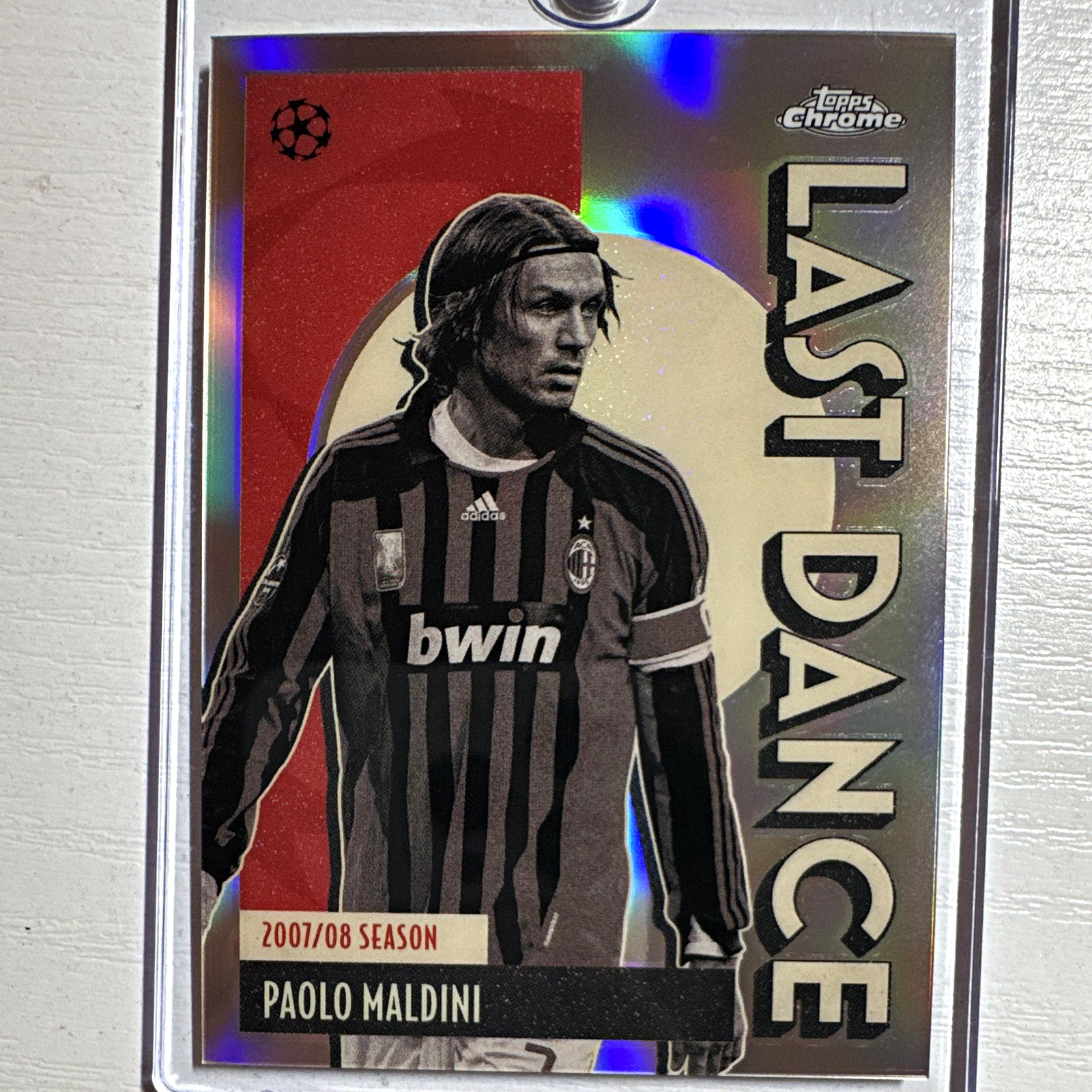 2025-26 Topps Chrome UEFA Club Competitions Paolo Maldini AC Milan #LD-11 2025-26 Topps Chrome UEFA Club Competitions Paolo Maldini AC Milan #LD-11