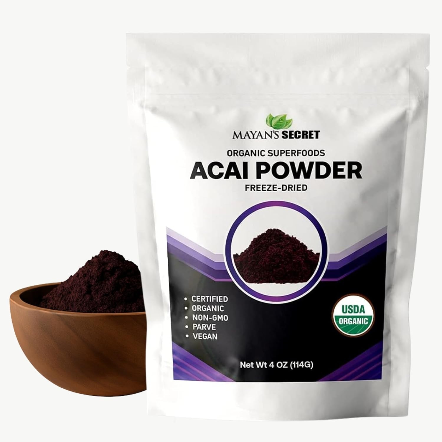 Acai Powder Organic Freeze Dried 4oz Superfood Smoothie Bowl Antioxidant Vegan