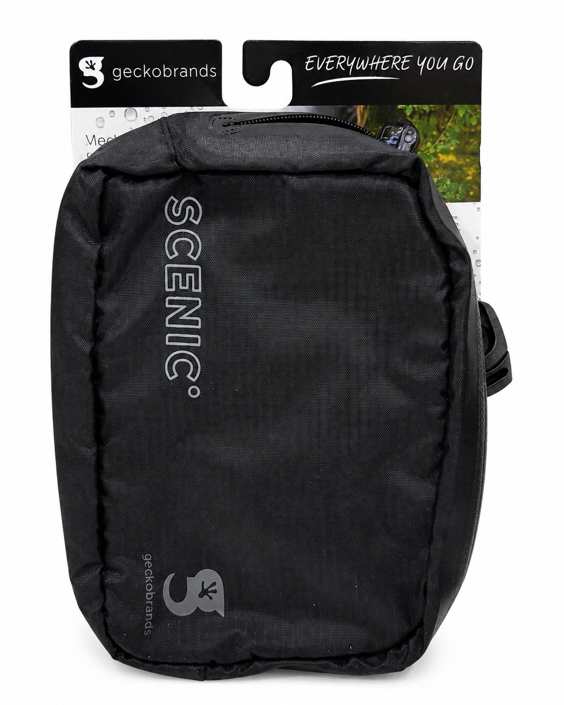 Geckobrands Scenic Waterproof Belt Bag Phone Window Black GWP-20405BK New Tags