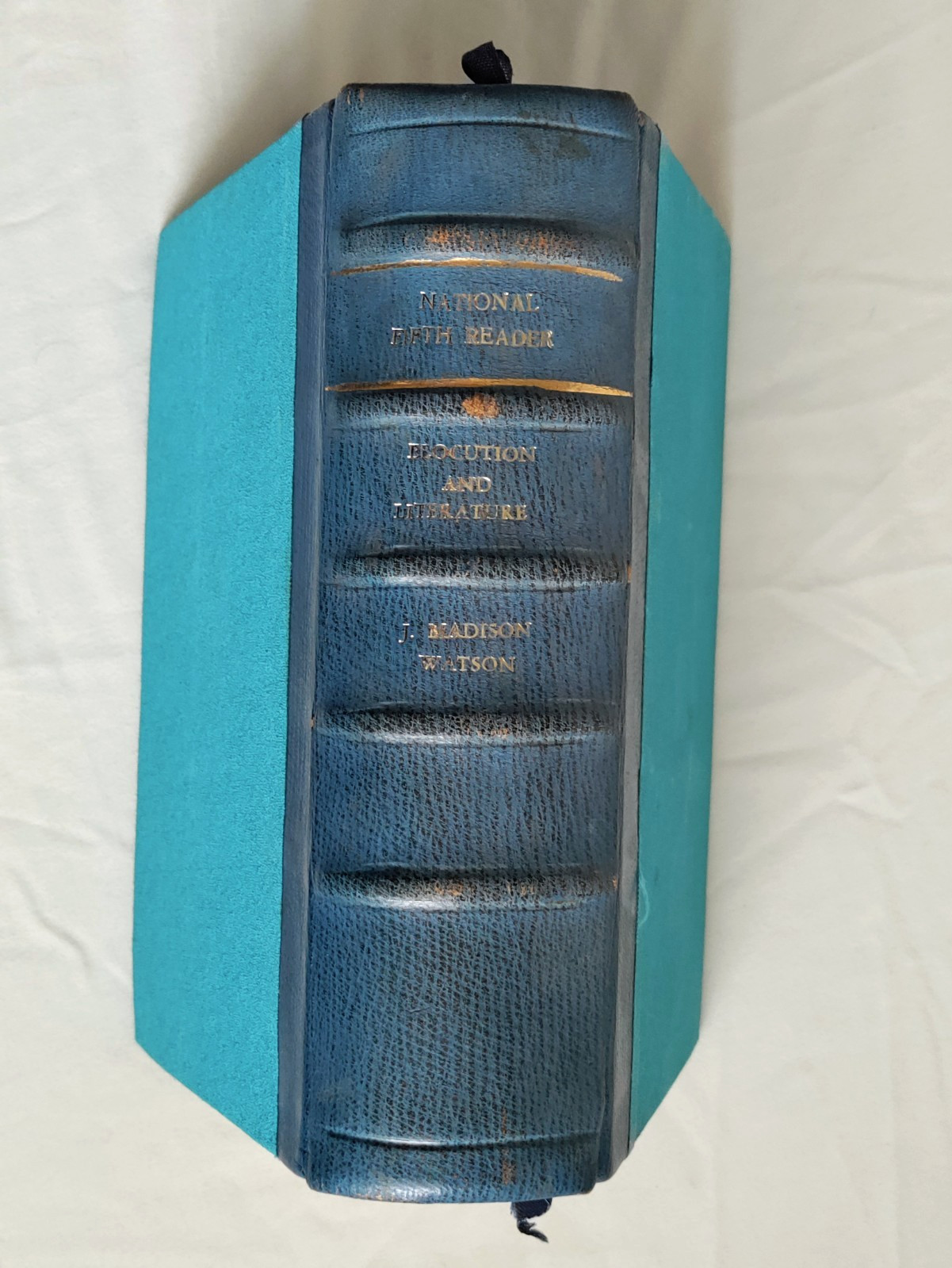 1863 National Fifth Reader J Madison Watson Richard G Parker Antique Hardcover B