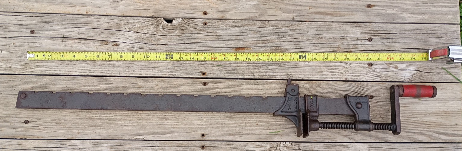 Antique / Vintage C.T. Co Cincinnati Tool Co Bar Clamp 440A 430A Perfection Antique / Vintage C.T. Co Cincinnati Tool Co Bar Clamp 440A 430A Perfection