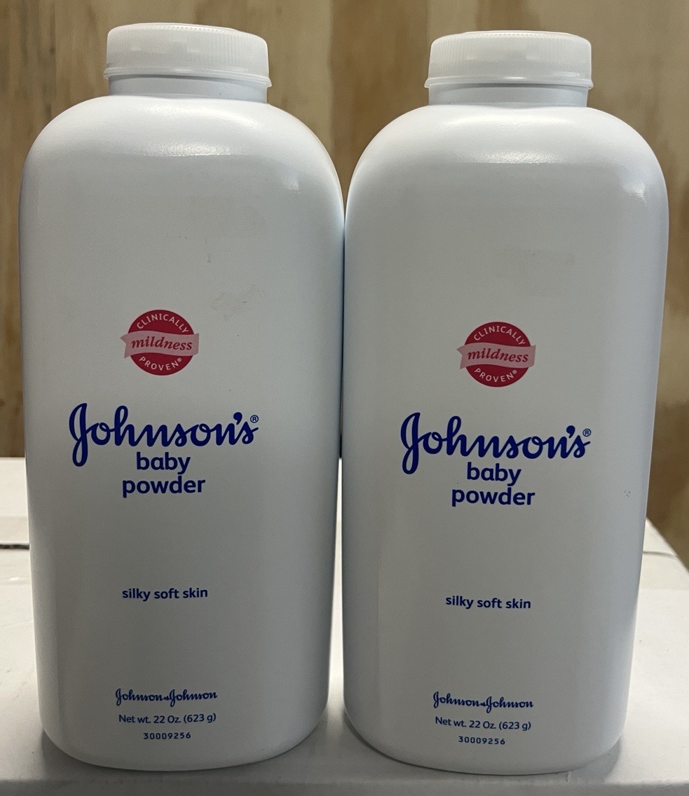 2 Vintage Johnsons Baby Powder 22 oz Silky Soft Skin Original Talc Formula