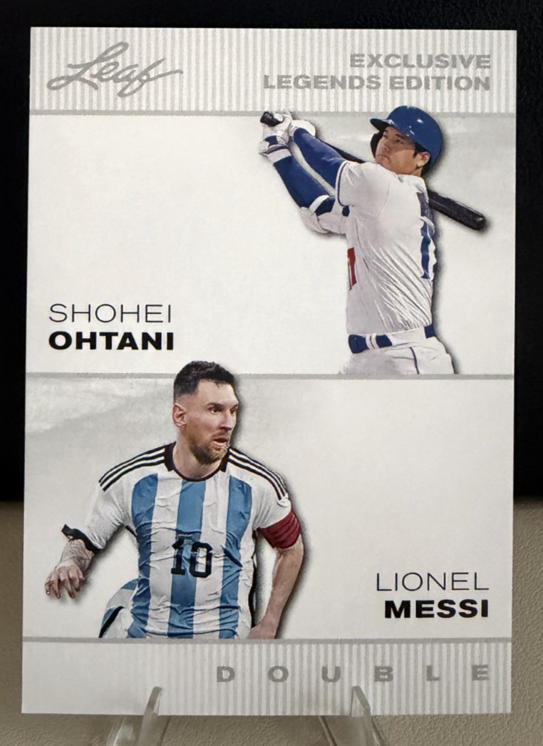 2023 Leaf Legends Edition - Shohei Ohtani & Lionel Messi - Double - #ELE-06 2023 Leaf Legends Edition - Shohei Ohtani & Lionel Messi - Double - #ELE-06