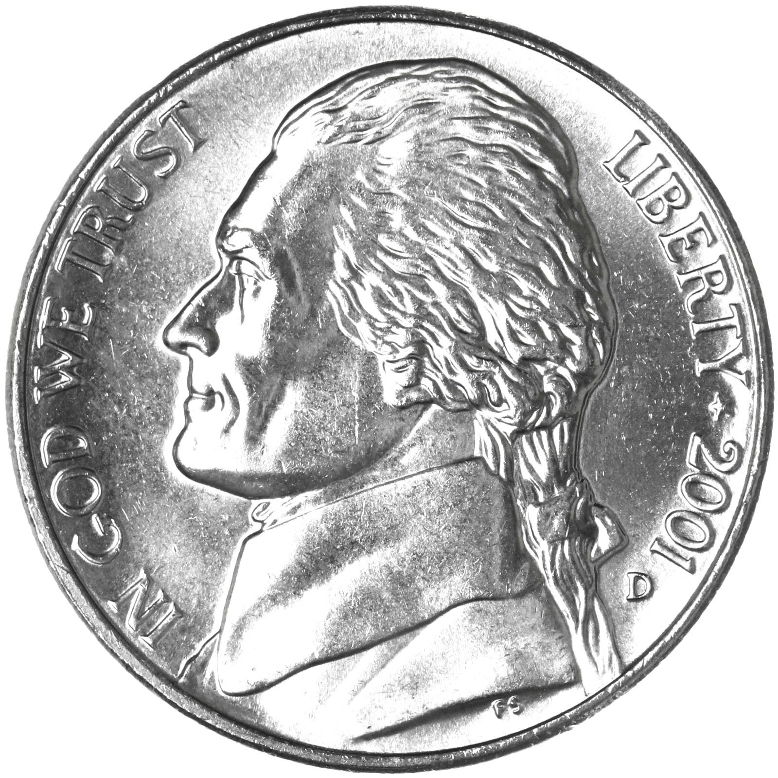 2001 D Jefferson Nickel - BU