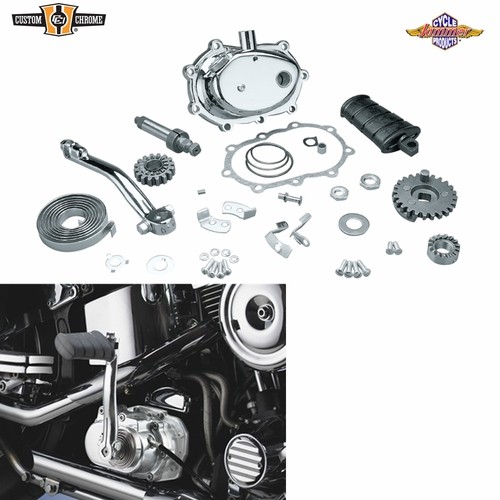 Kickstart Kit W/Polished Kicker Cover Fit For Harley 4-speed Big Twin 1936-1986 