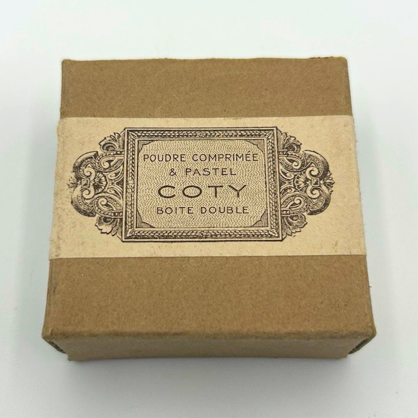 Vintage Coty L’Aimant No 265 Powder Compact Original Box Puff Art Deco Vanity