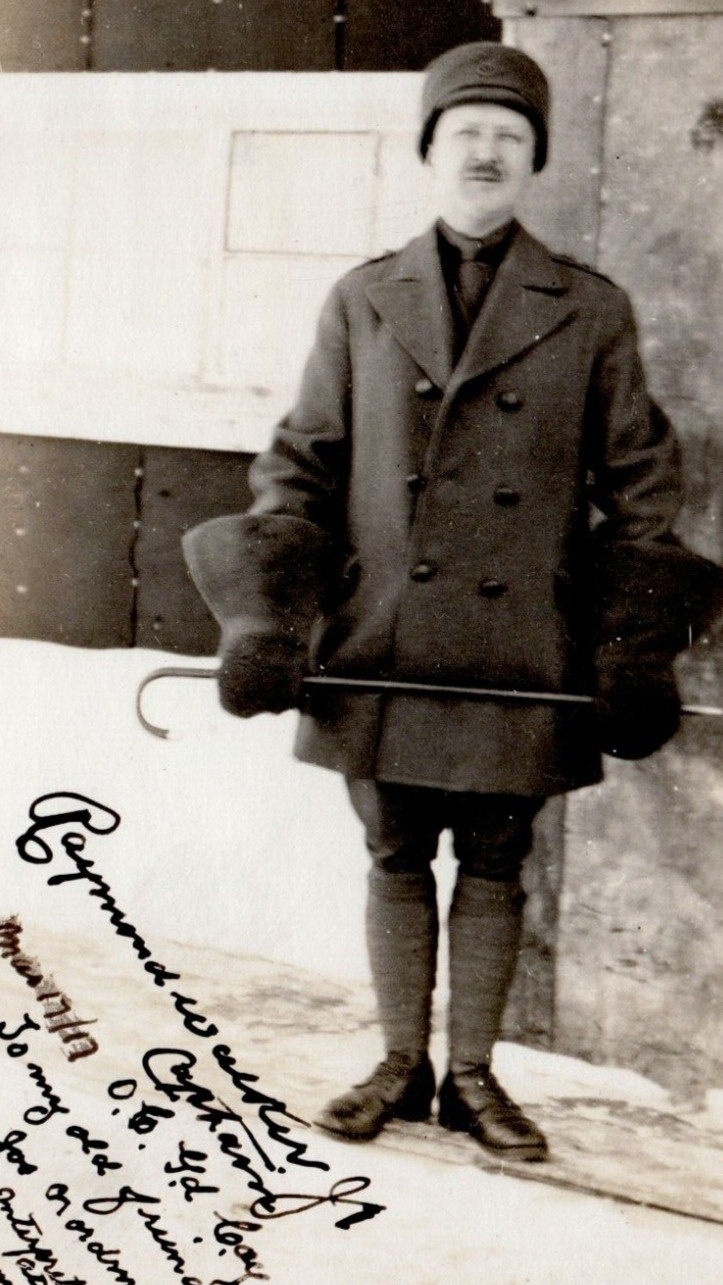 1917 Captain Raymond Walter Jr Militaria WWI WW1 War RPPC Postcard