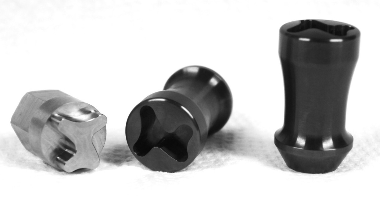 20x set Black Titanium Locking Lug wheel Nut 12x1.5 12x1.25 1/2-20 Acorn