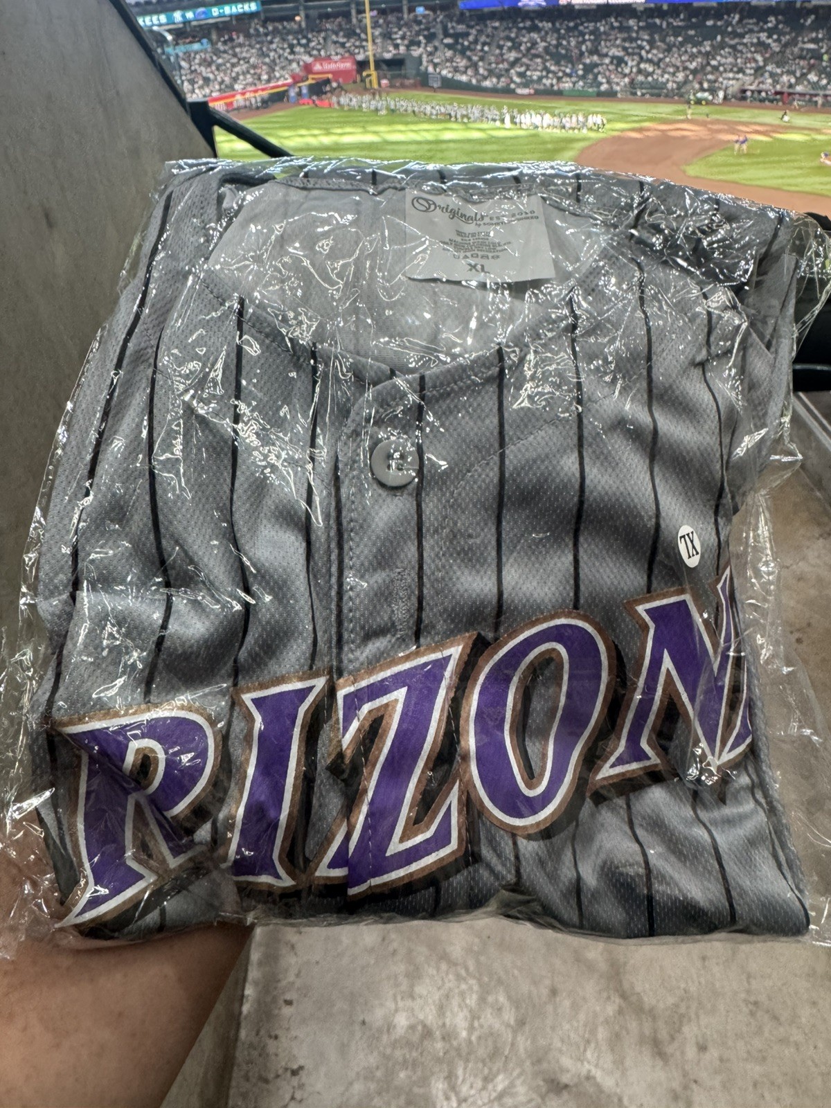 🏆🐍*IN HAND*SIZE XL AZ Diamondbacks 2001 Throwback Jersey SGA 9/19/26*FAST SHIP