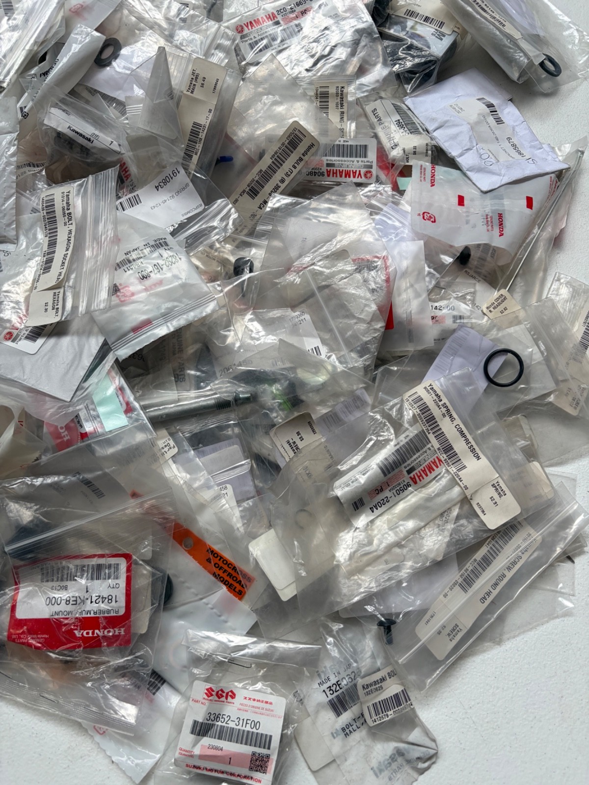 Huge Resale Lot of OEM Brand New Parts/Hardware Kawasaki Yamaha Suzuki Honda A2 Huge Resale Lot of OEM Brand New Parts/Hardware Kawasaki Yamaha Suzuki Honda A2