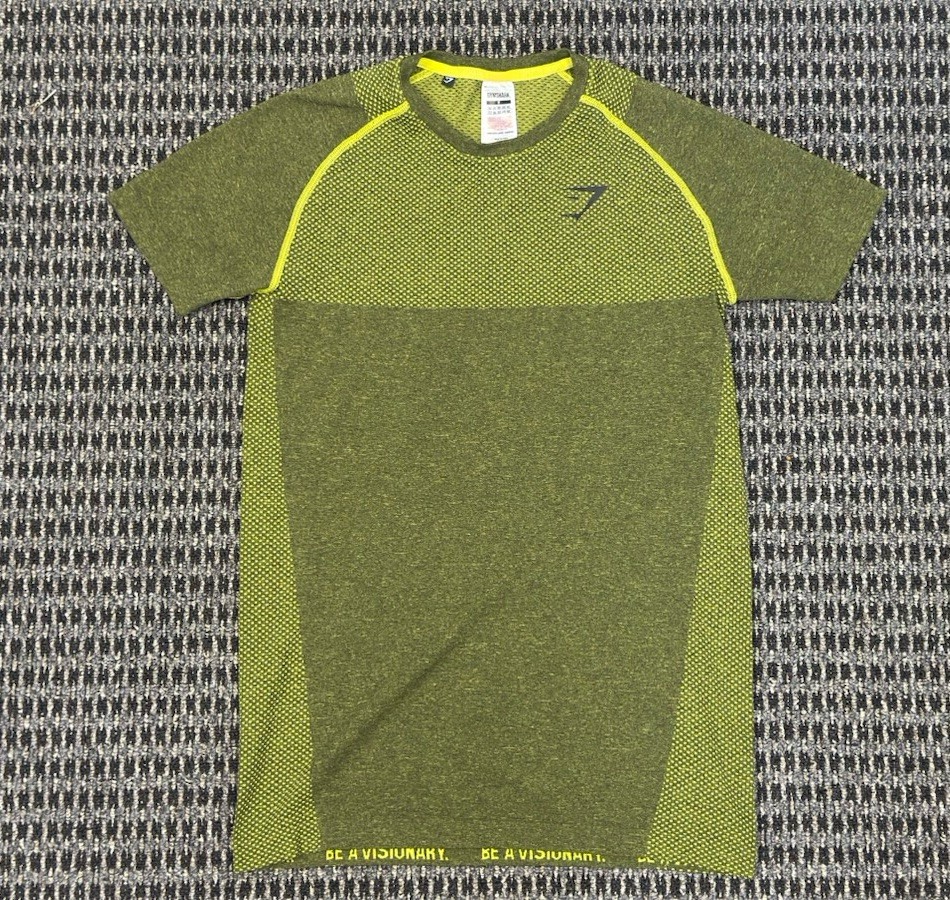Gymshark Shirt Green OG Phantom Seamless Compression David Laid Gym Men’s Size S Gymshark Shirt Green OG Phantom Seamless Compression David Laid Gym Men’s Size S