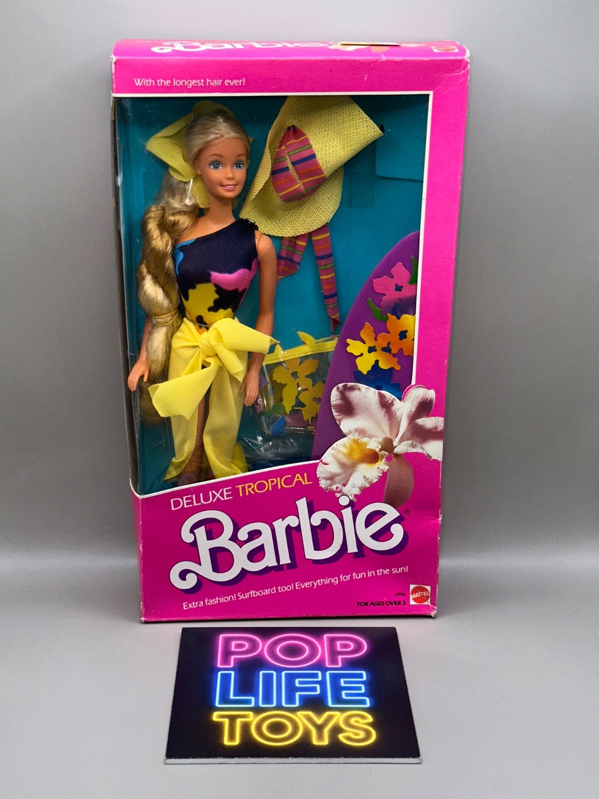 RARE Vintage 1985 Mattel “Deluxe Tropical Barbie” #2996 *NRFB*