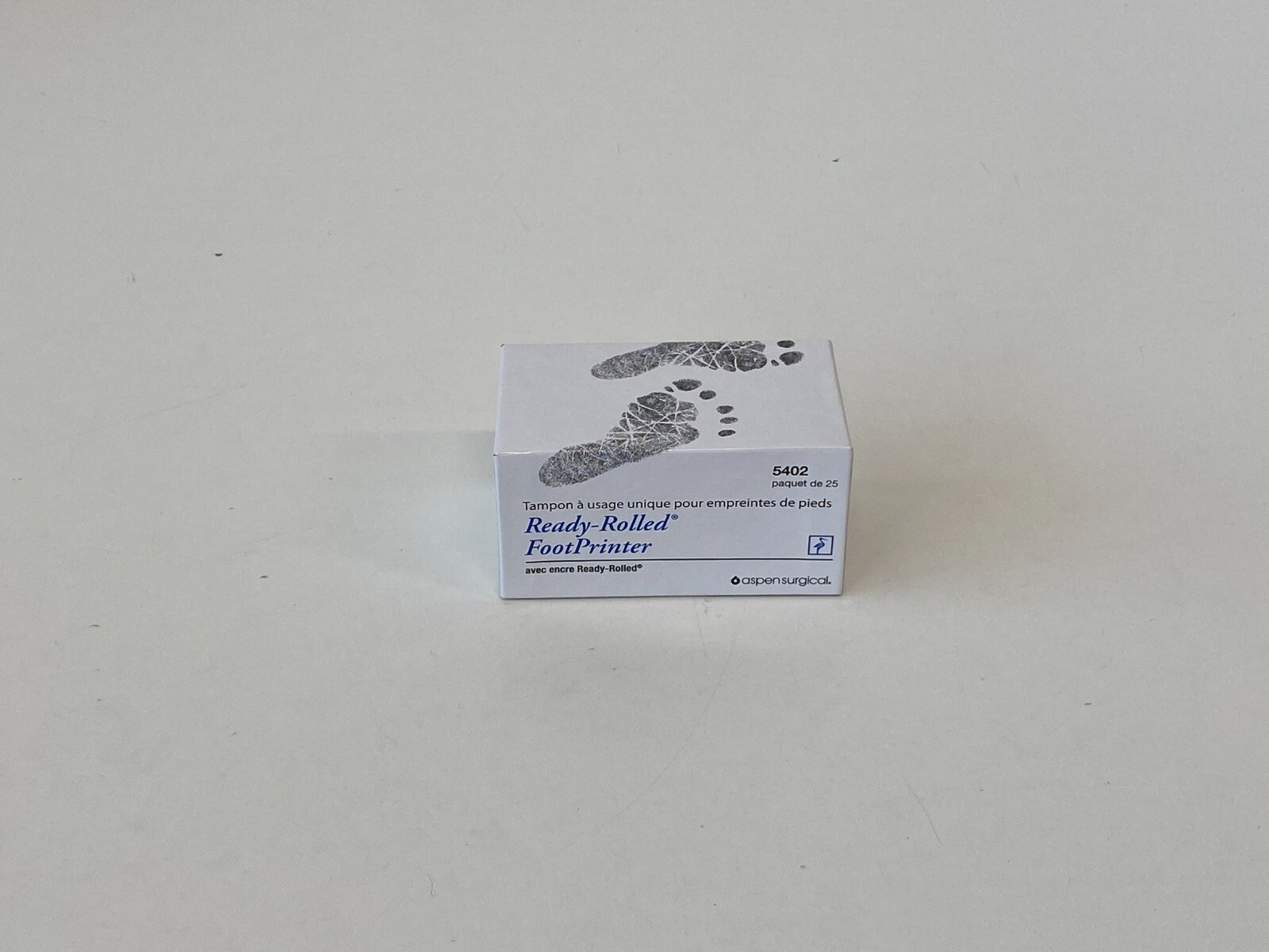 *H57*:  Box of 25  ASPEN SURGICAL 5402 Ready-Rolled Foot Printer 5402