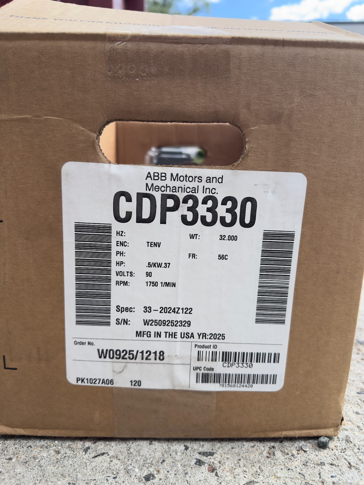 Baldor Reliance CDP3330