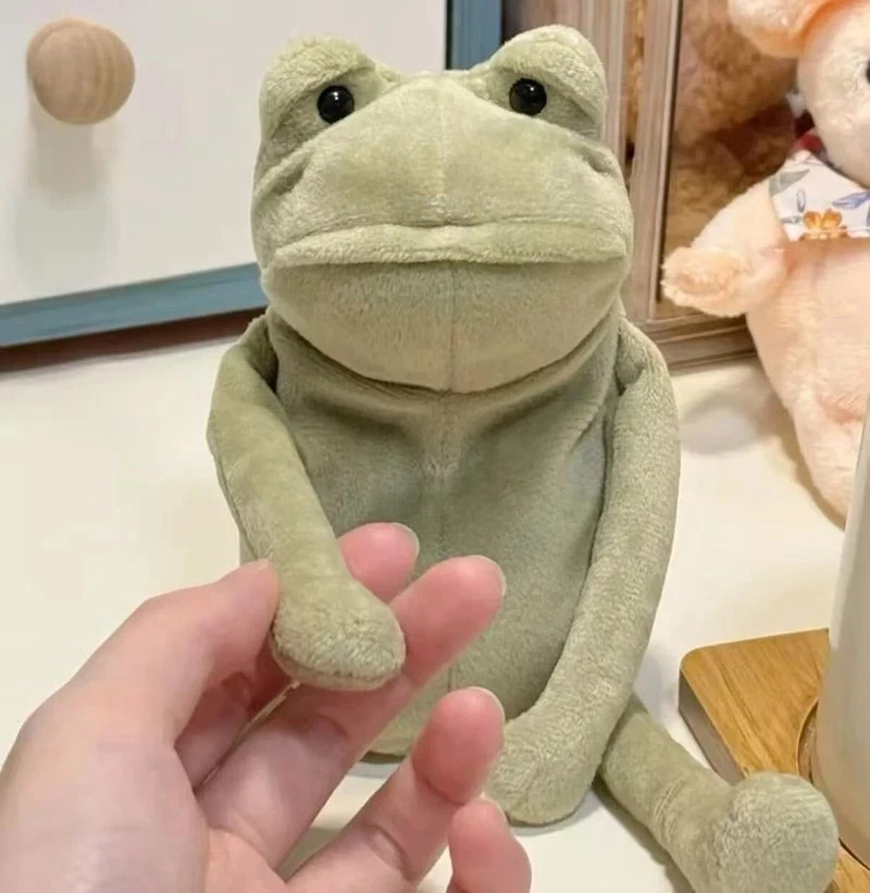 New Little Fergus Frog Super Cute Jelly  Soft Plush Stuffed Animals Toy WWW 