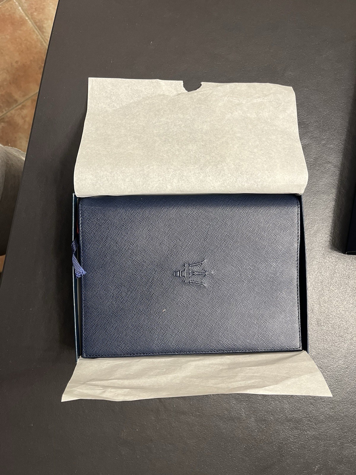 Original Maserati Leather Diary, New, Year 2000