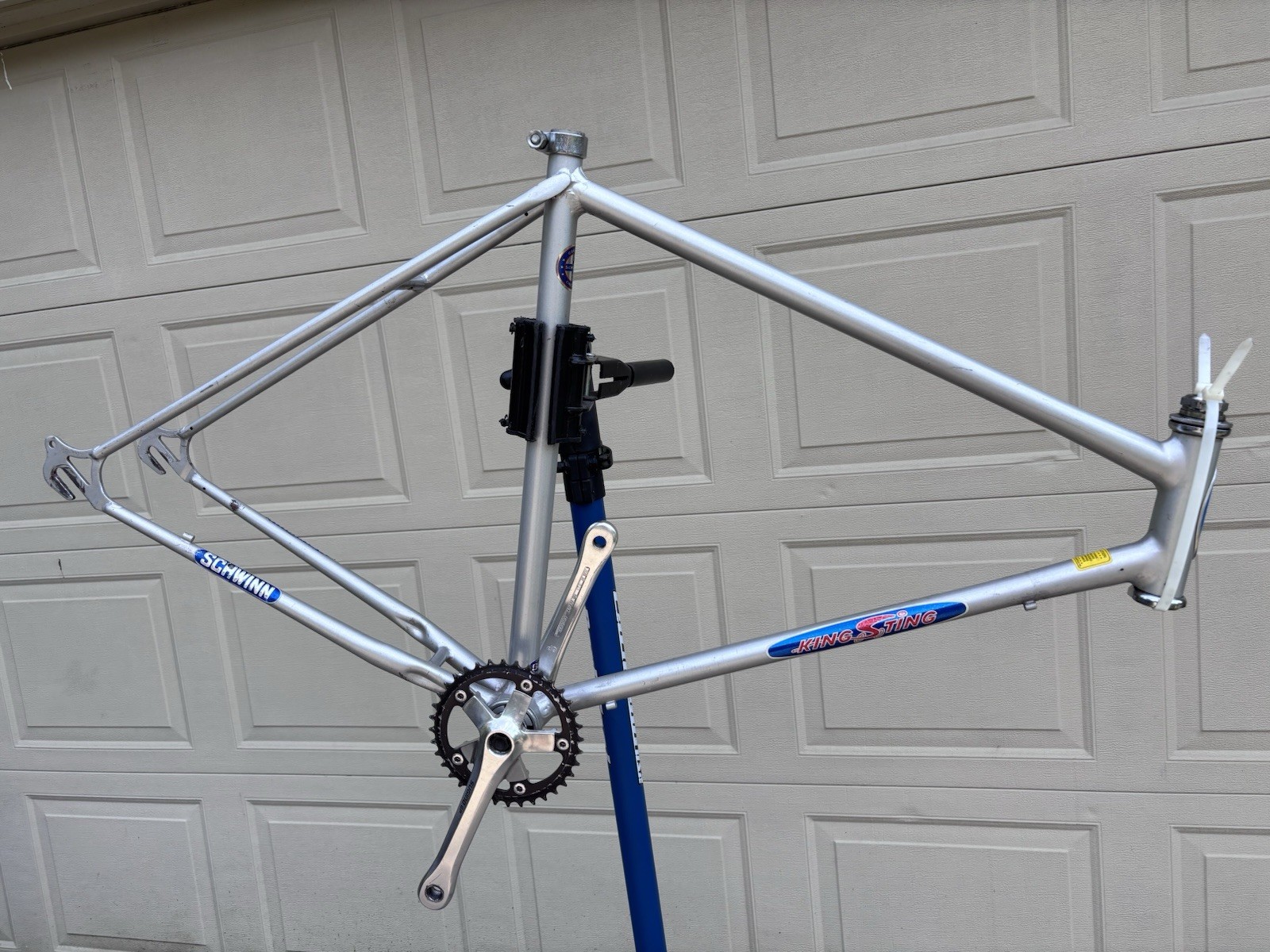 1981 Schwinn King Sting Frame Silver Including Extras Seen In The Photos
