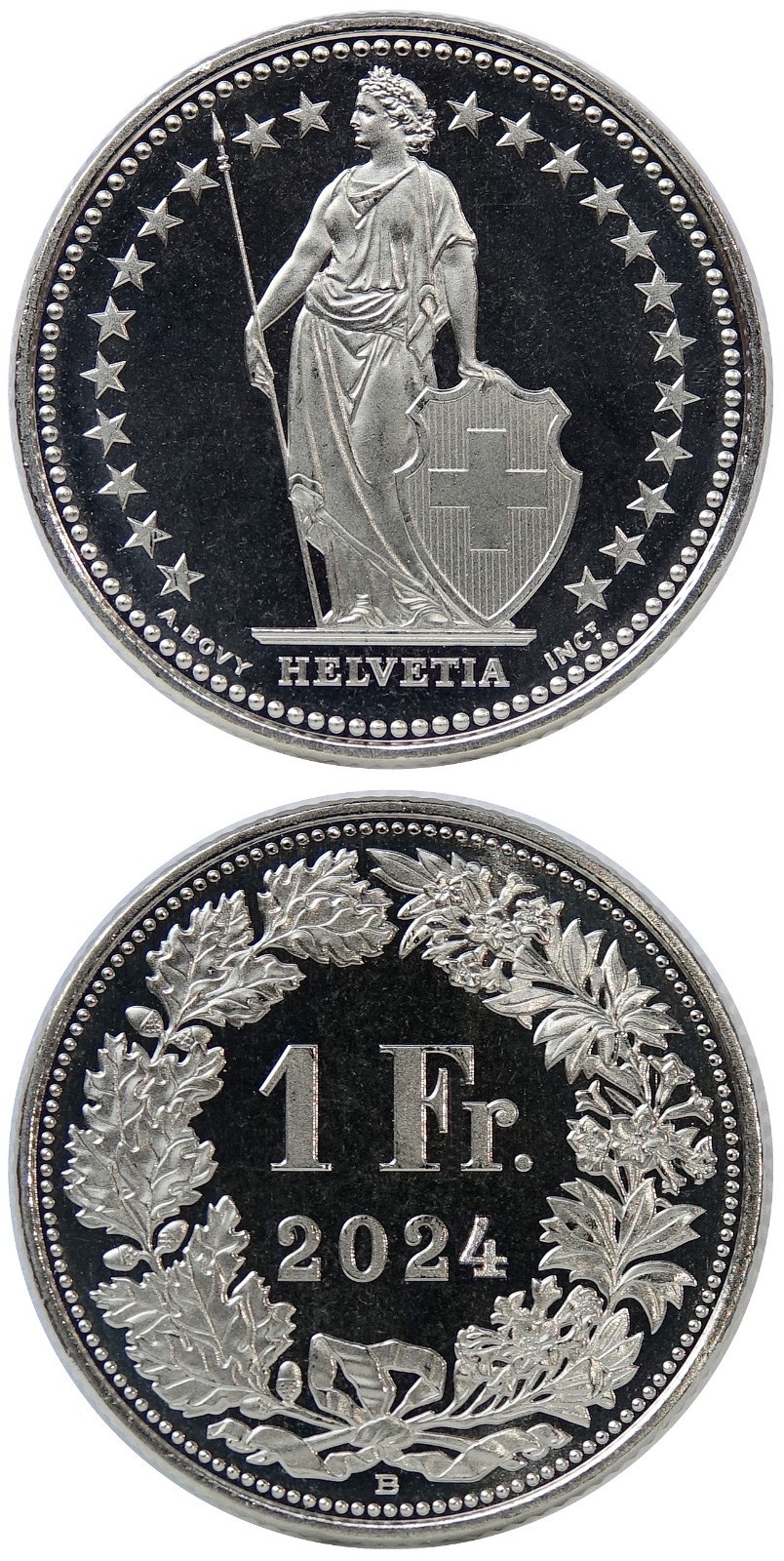 Switzerland/Switzerland 1 Franc 2024 UNC (KM# 24a.3) Switzerland/Switzerland 1 Franc 2024 UNC (KM# 24a.3)