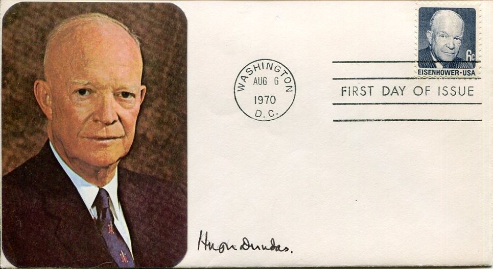 Hugh Dundas 56 Squadron DFC RAF WWII War Ace Fighter Pilot Signed Autograph FDC