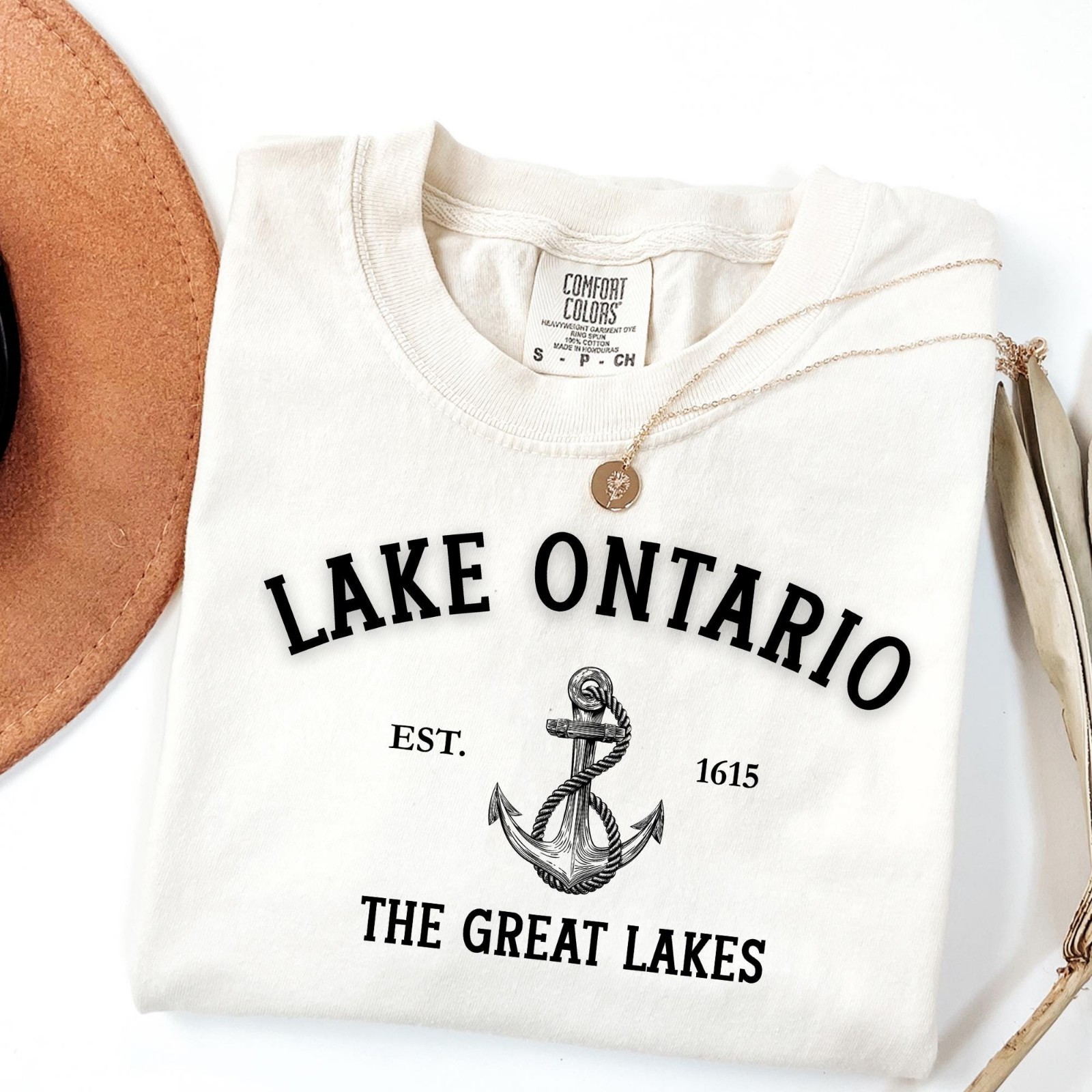 FREESHIPPING Lake Ontario Est 1615 Shirt, Lakes Vintage Tee HOT