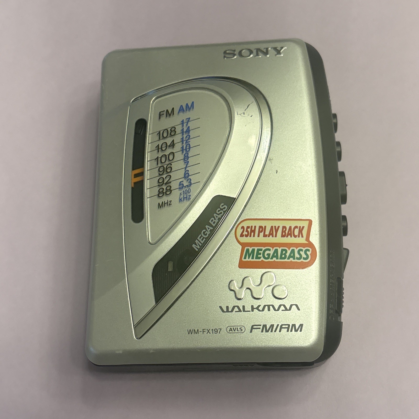 Sony Walkman WM-FX197 AM/FM Cassette Player. Tested. Works. 