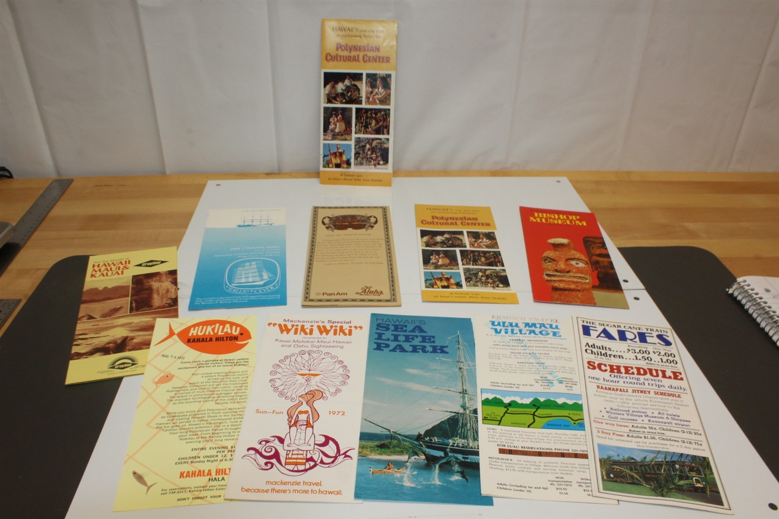 Vintage 1972 Hawaii Brochure Lot of 11 For Tourist Attractions