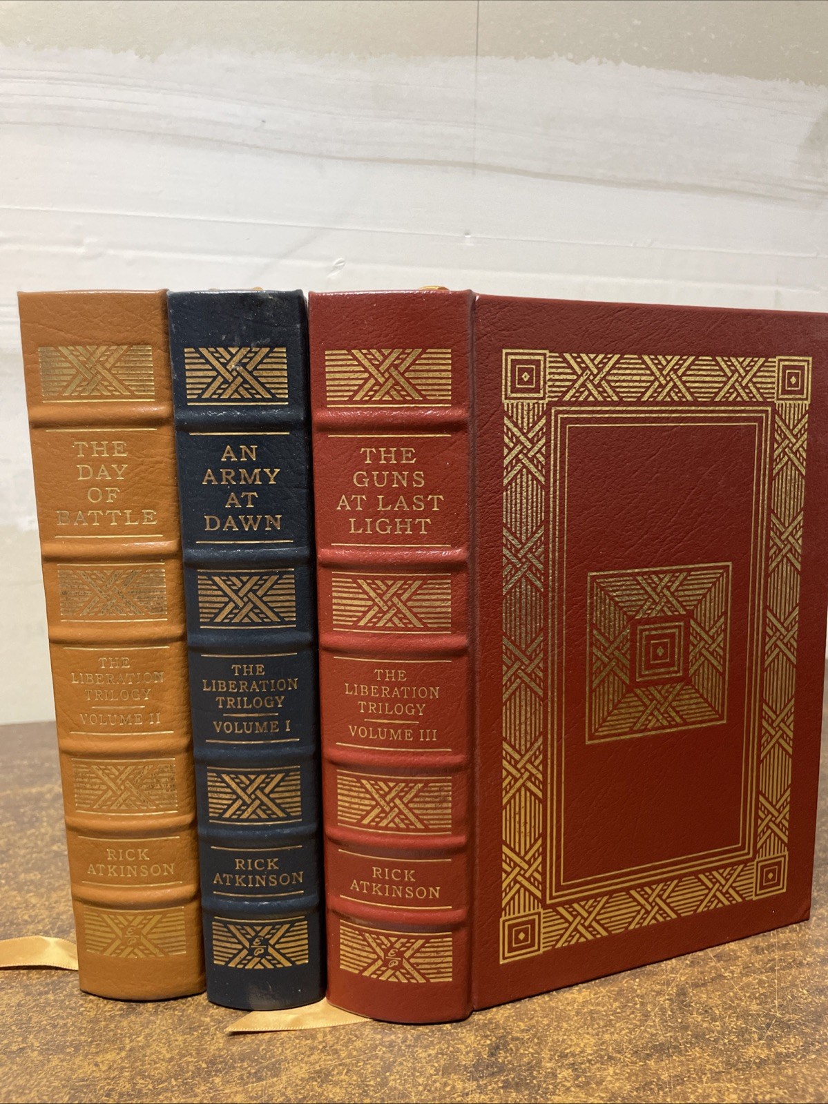 EASTON PRESS The Liberation Trilogy Rick Atkinson SIGNED Leather WWII War Allies EASTON PRESS The Liberation Trilogy Rick Atkinson SIGNED Leather WWII War Allies
