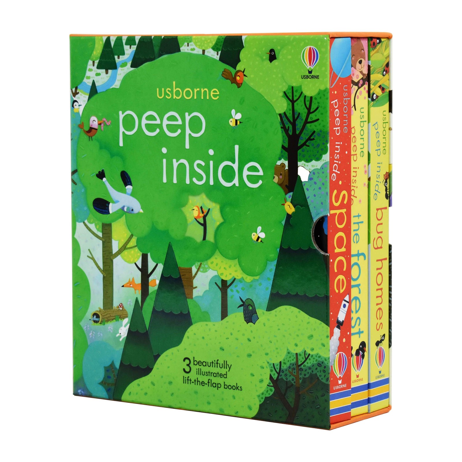 Usborne Peep Inside 3 Books Box By Anna Milbourne â€“ Ages 0-5 - Hardback