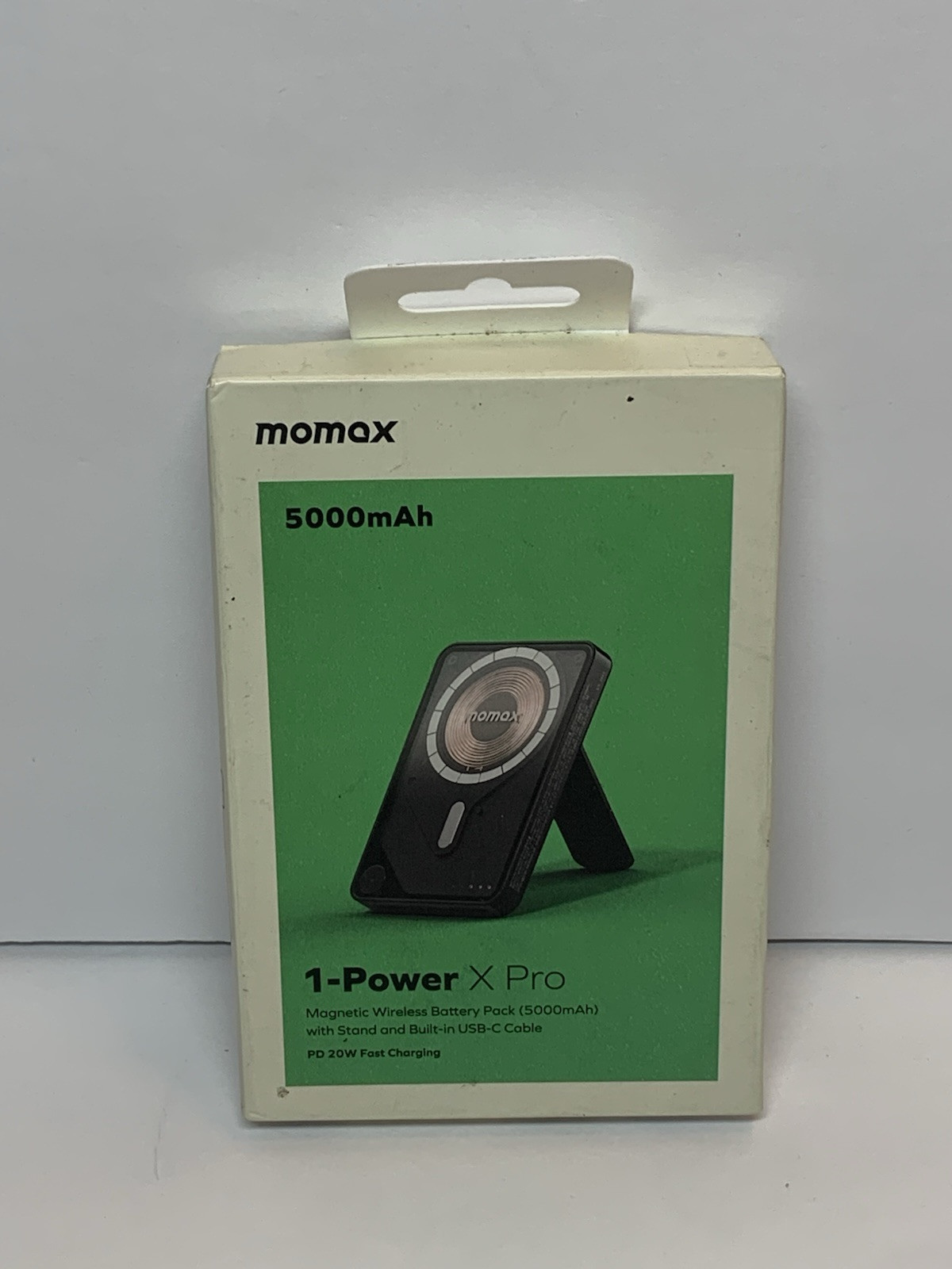 Momax 1-Power X Pro Magnetic Wireless Battery Pack Stand 5000mAh Built-in USB-C