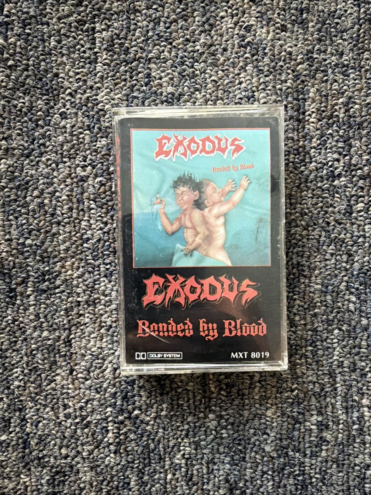 Exodus Bonded By Blood Original Cassette 1985 Combat Records MXT 8019 Tested Exodus Bonded By Blood Original Cassette 1985 Combat Records MXT 8019 Tested