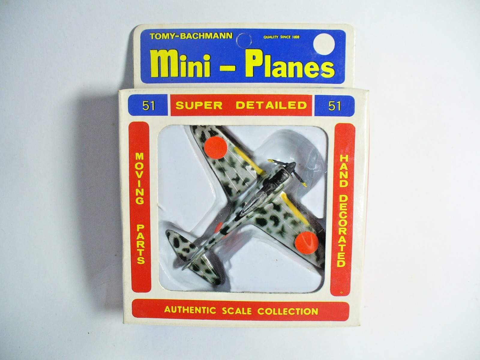 Tomy Bachmann Mini-Planes #51 HAYABUSA Nakajima Ki-43-2 Oscar 1/130 old stock