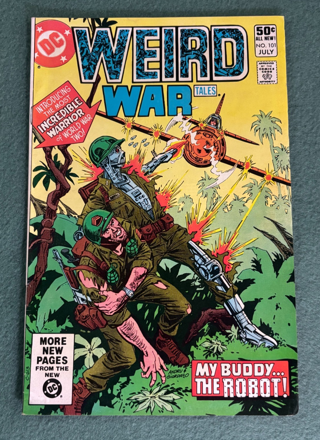 Weird War Tales # 101 (1981 DC) 1st Appearance G. I. Robot J.A.K.E. VF