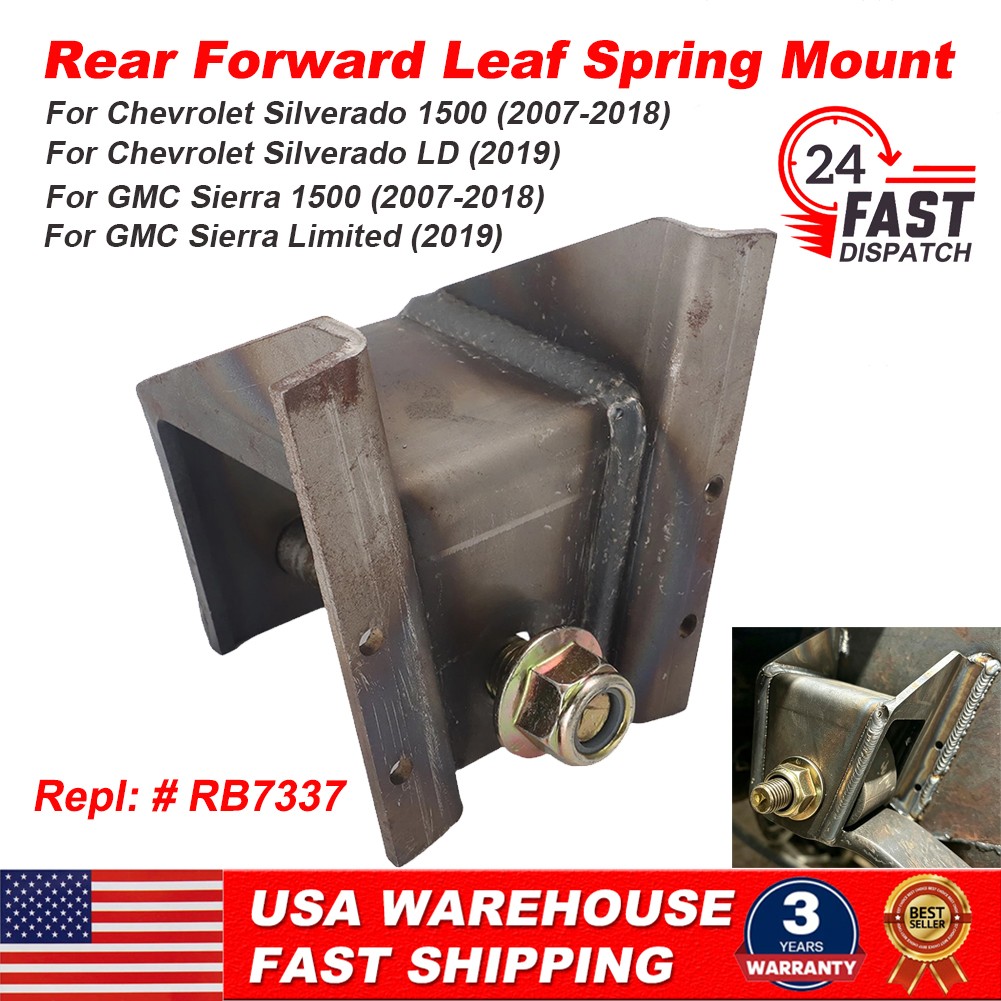 Rear Forward Leaf Spring Mount Bracket For Silverado Sierra 1500 2007-2019